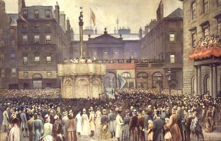 The Presentation of the Restored Market Cross, Edinburgh, to the Magistrates Council by the Right Ho od Thomas L. Sawers
