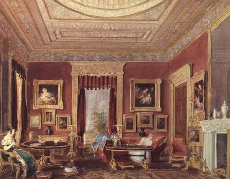 The Drawing Room, Leigh Court, Bristol od Thomas Leeson the Elder Rowbotham