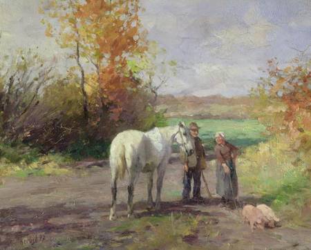 Encounter on the Way to the Field od Thomas Ludwig Herbst