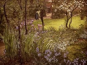 A garden in London od Thomas Matthews Rooke