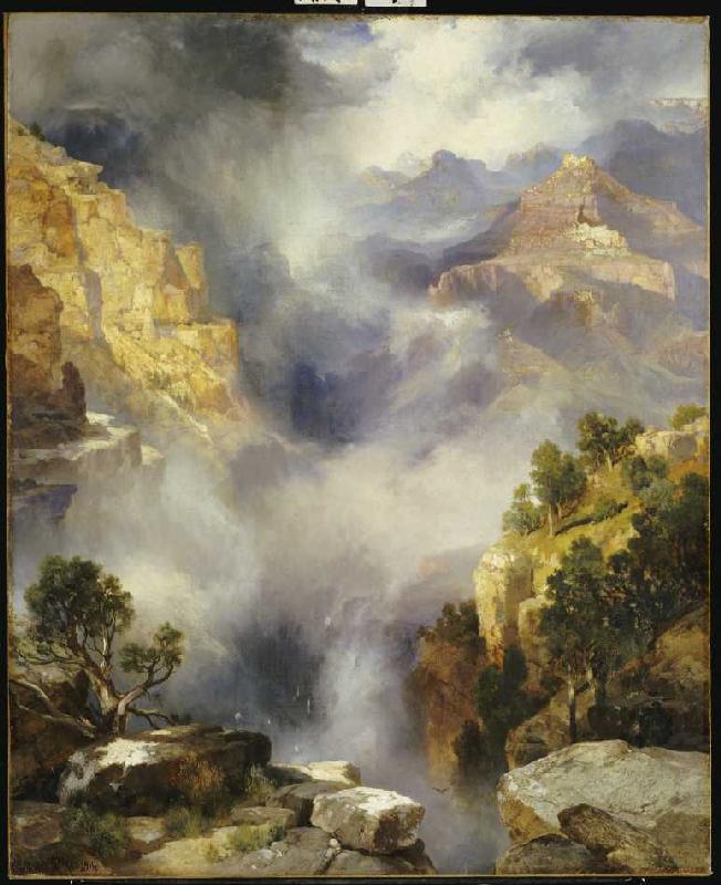 Der Canyon im Nebel od Thomas Moran