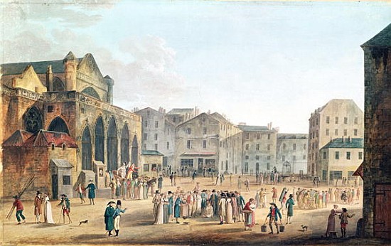 View of Saint-Germain-l''Auxerrois, c.1802 od Thomas Naudet