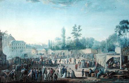 View of the Tuileries from the Place de la Revolution od Thomas Naudet