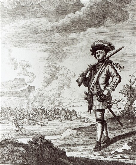 Captain Henry Morgan at the sack of Panama in 1671, c.1734 od Thomas Nicholls