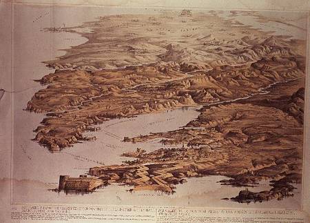 Panoramic view of the Present Extended Position of the Allied Armies of England, France, Turkey and od Thomas Packer