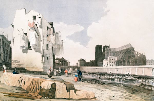 Paris, Notre-Dame , Boys 1839 od Thomas Shotter Boys