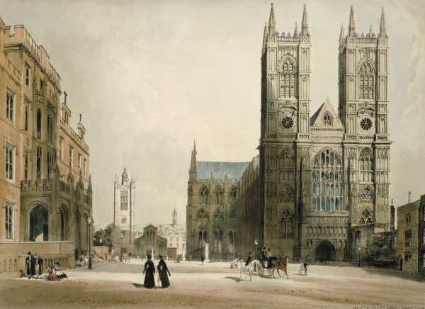 London, Westminster Abbey , T. S. Boys od Thomas Shotter Boys
