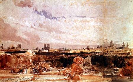 Paris viewed from the Champs Elysees od Thomas Shotter Boys