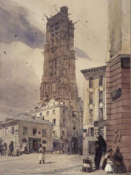 The Tower of St. Jacques, Paris od Thomas Shotter Boys