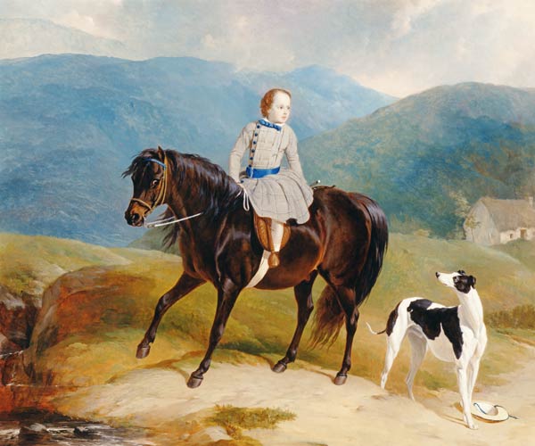 Master Edward Coutts Marjoriebanks on his Pony od Thomas Sidney Cooper