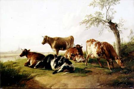 Cattle in a Landscape od Thomas Sidney Cooper