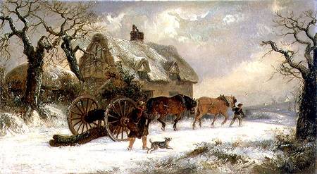 Carting Timber - Winter od Thomas Smythe