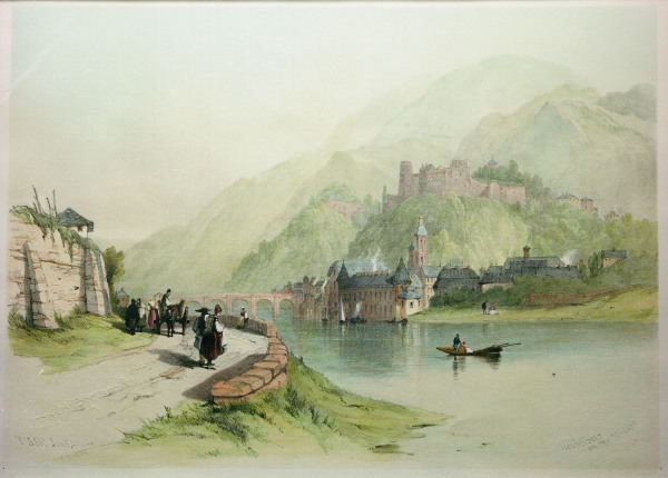 Heidelberg from North-West, Richardson od Thomas Miles Richardson