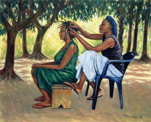 The Hairdresser, 2001 (oil on canvas)  od Tilly  Willis