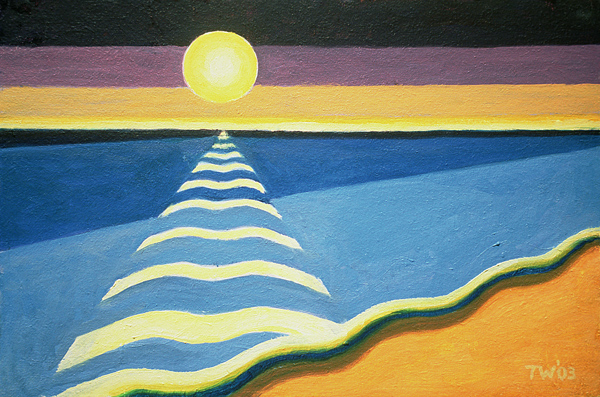 Sun, Sea and Sand, 2003 (oil on canvas)  od Tilly  Willis