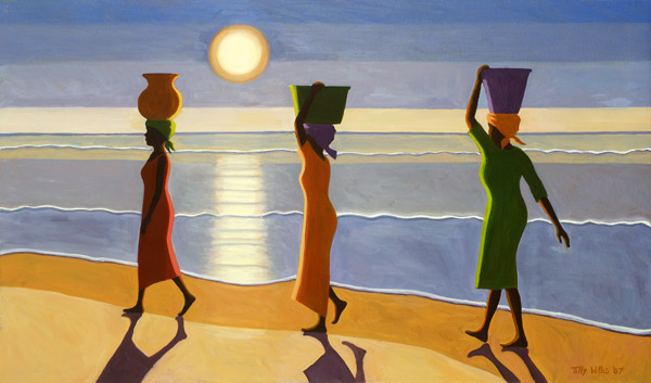 By the Beach, 2007 (oil on canvas)  od Tilly  Willis