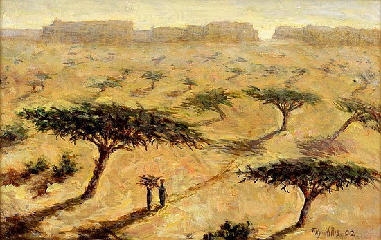 Sahelian Landscape, 2002 (oil on canvas)  od Tilly  Willis