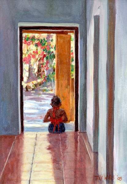 Through the Doorway, 2005 (oil on canvas)  od Tilly  Willis