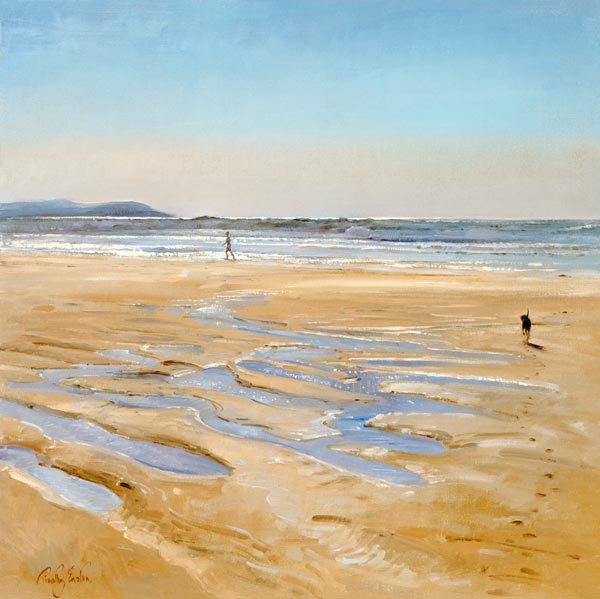 Beach Strollers (oil on canvas)  od Timothy  Easton