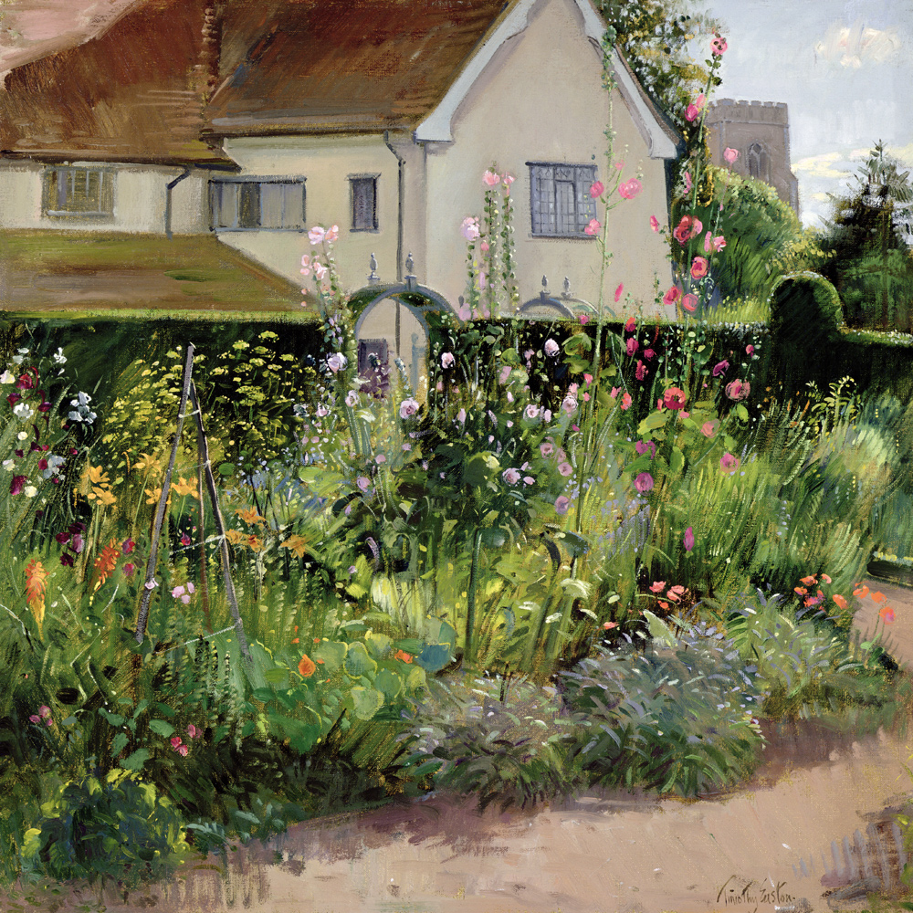 Corner of the Herb Garden (oil on canvas)  od Timothy  Easton