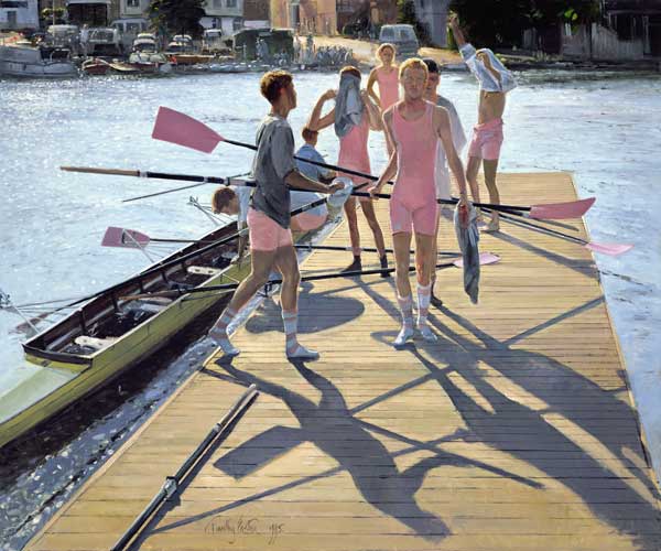 Blades and Shadows, Henley, 1995 (oil on canvas)  od Timothy  Easton