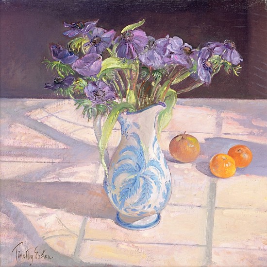 French Jug with Anemones (oil on canvas)  od Timothy  Easton