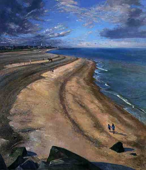 Serpentine Beach at Southwold (oil on canvas)  od Timothy  Easton