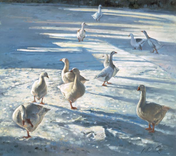 The Gathering (oil on canvas)  od Timothy  Easton