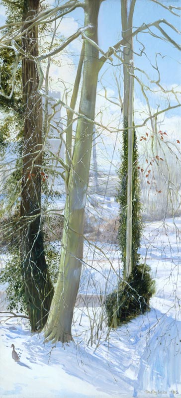 Three Trees in Winter od Timothy  Easton