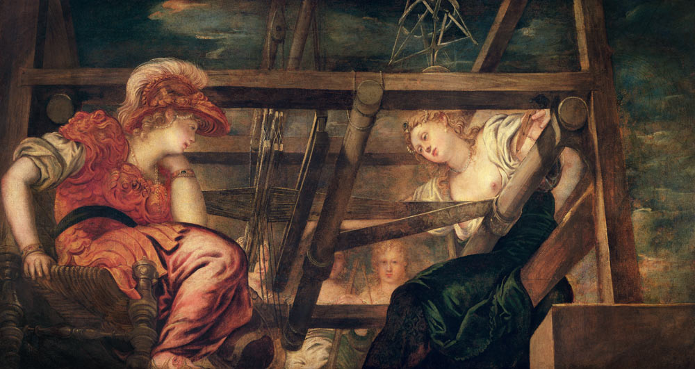 Athene and Arachne od Tintoretto (eigentl. Jacopo Robusti)