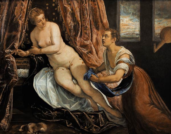 Danaë. od Tintoretto (eigentl. Jacopo Robusti)
