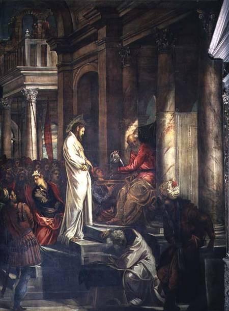Christ before Pilate od Tintoretto (eigentl. Jacopo Robusti)