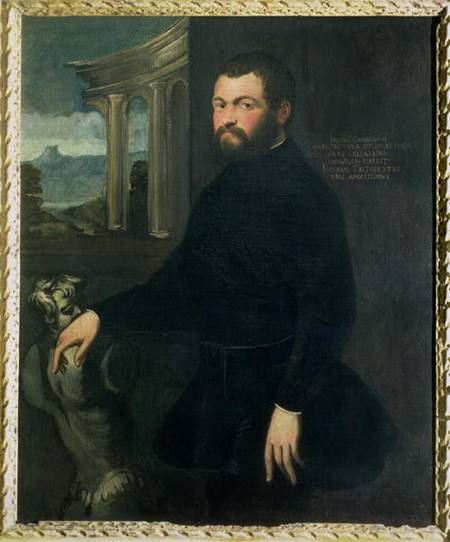 Jacopo Sansovino (1486-1570), originally Tatti, sculptor and State architect in Venice od Tintoretto (eigentl. Jacopo Robusti)