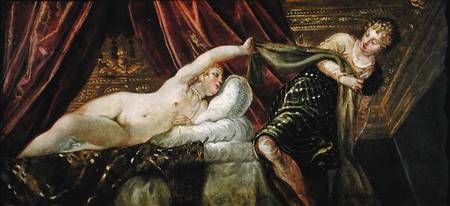 Joseph and the Wife of Potiphar od Tintoretto (eigentl. Jacopo Robusti)