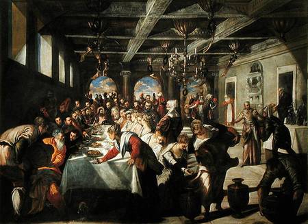 Marriage at Cana od Tintoretto (eigentl. Jacopo Robusti)