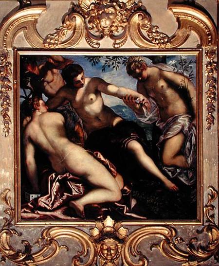 Mercury and the Three Graces od Tintoretto (eigentl. Jacopo Robusti)