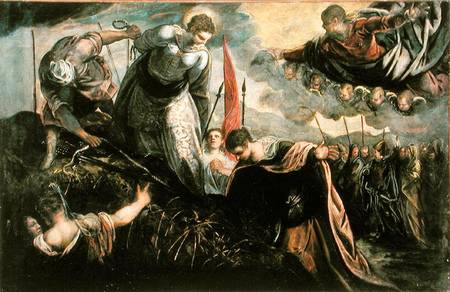 Saint Catherine prepares for her exexcution od Tintoretto (eigentl. Jacopo Robusti)