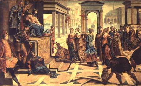 Solomon and the Queen of Sheba od Tintoretto (eigentl. Jacopo Robusti)