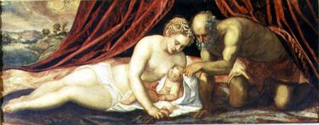 Venus, Vulcan and Cupid od Tintoretto (eigentl. Jacopo Robusti)