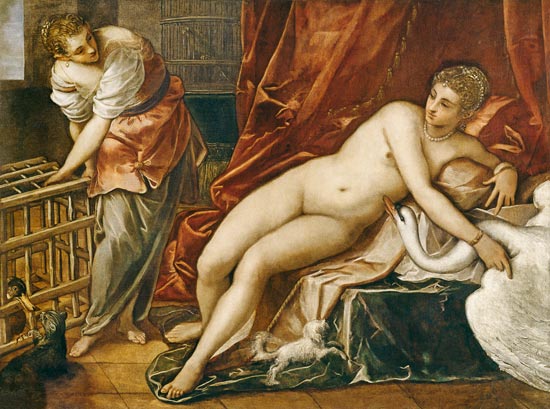 Leda mit dem Schwan od Tintoretto (Werkstatt)