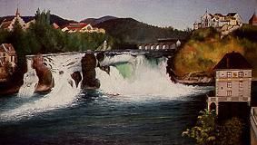 The Rheinfall of Schaffhausen od Tivadar Csontváry-Kosztka