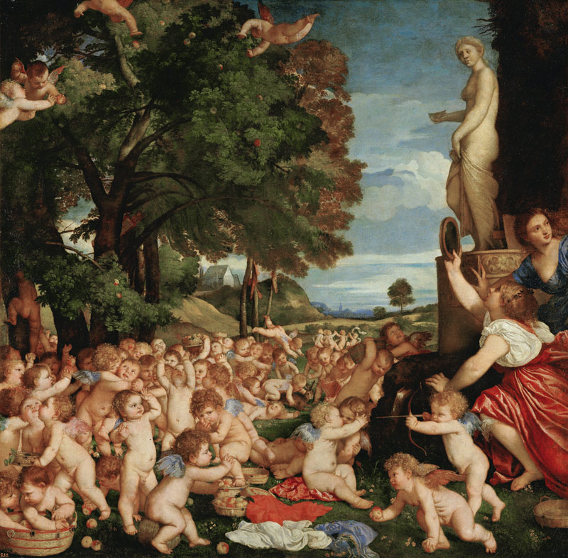 Das Venusfest od Tizian (ve skutečnosti Tiziano Vercellio)