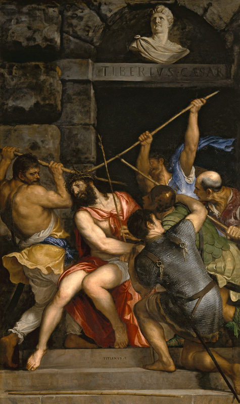 Christ crowned with Thorns od Tizian (ve skutečnosti Tiziano Vercellio)