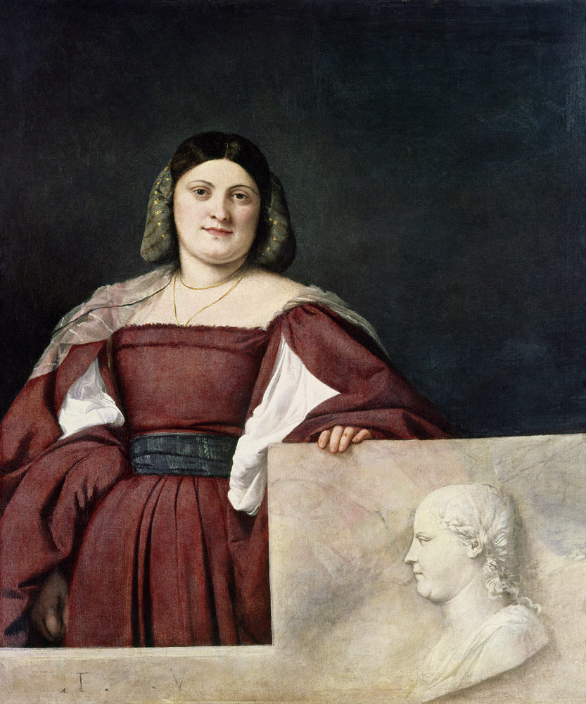 Portrait of a Lady (La Schiavona), c.1510-12 od Tizian (ve skutečnosti Tiziano Vercellio)