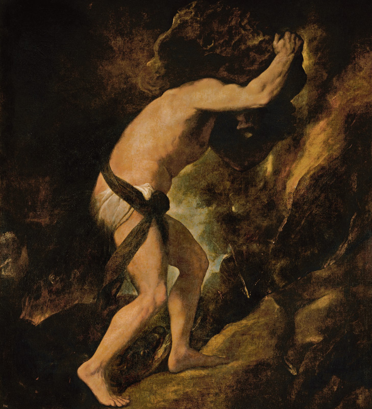 Sisyphus od Tizian (ve skutečnosti Tiziano Vercellio)