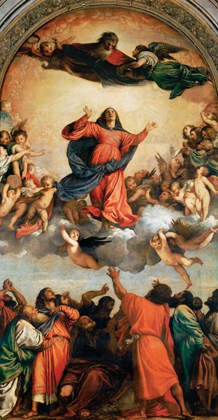 Assumption of the Virgin od Tizian (ve skutečnosti Tiziano Vercellio)