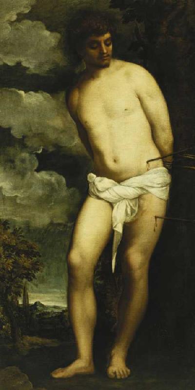 Der Heilige Sebastian. od Tizian (ve skutečnosti Tiziano Vercellio)