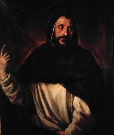 St. Dominic (1170-1221) od Tizian (ve skutečnosti Tiziano Vercellio)