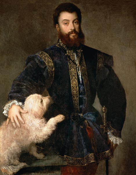 Federigo II Gonzaga / Titian / 1525 od Tizian (ve skutečnosti Tiziano Vercellio)