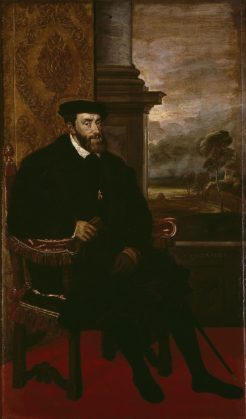 Charles V od Tizian (ve skutečnosti Tiziano Vercellio)